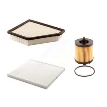 1x Air + 1x Cabin + 1x Engine Cartridge Oil Filter (3 Total) Kit For Chevrolet Equinox KFM-100523