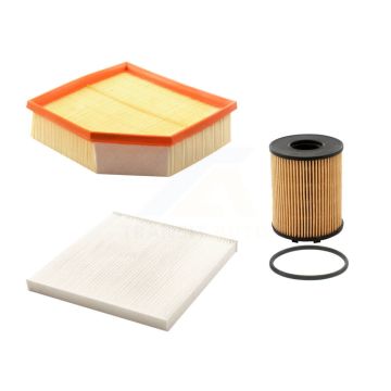 1x Air + 1x Cabin + 1x Engine Cartridge Oil Filter (3 Total) Kit For Dodge Dart 1.4L KFM-100537