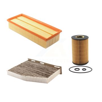 1x Air + 1x Cabin + 1x Engine Cartridge Oil Filter (3 Total) Kit For Volkswagen Passat KFM-100547