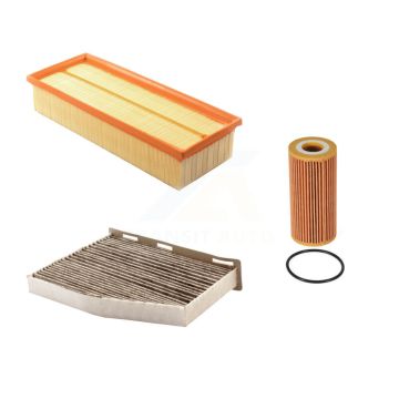 1x Air + 1x Cabin + 1x Engine Cartridge Oil Filter (3 Total) Kit For Volkswagen Jetta KFM-100548