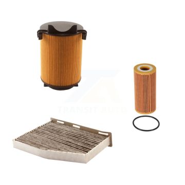1x Air + 1x Cabin + 1x Engine Cartridge Oil Filter (3 Total) Kit For Volkswagen Jetta KFM-100551