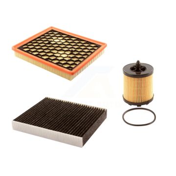 1x Air + 1x Cabin + 1x Engine Cartridge Oil Filter (3 Total) Kit For Buick LaCrosse Regal KFM-100554
