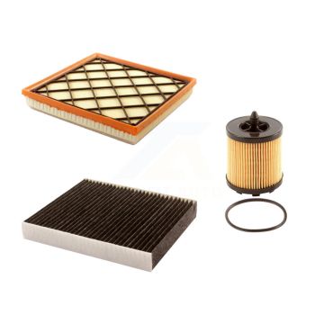 1x Air + 1x Cabin + 1x Engine Cartridge Oil Filter (3 Total) Kit For Buick Verano 2.0L KFM-100557