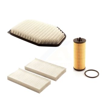 1x Air + 1x Cabin + 1x Engine Cartridge Oil Filter (3 Total) Kit For Jeep Wrangler KFM-100569