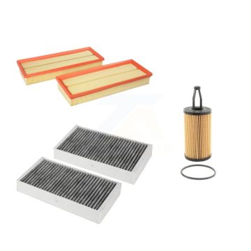 1x Air + 1x Cabin + 1x Engine Cartridge Oil Filter (3 Total) Kit For Mercedes-Benz R350 KFM-100574