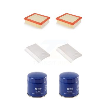 2x Air + 2x Cabin + 2x Engine Oil Filter (6 Total) Kit For Jeep Compass Renegade Fiat KFM-100589