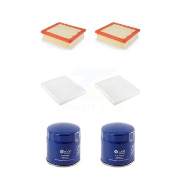 2x Air + 2x Cabin + 2x Engine Oil Filter (6 Total) Kit For Jeep Compass KFM-100590