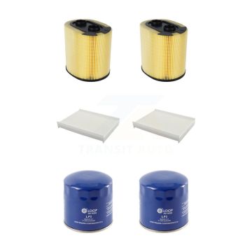 2x Air + 2x Cabin + 2x Engine Oil Filter (6 Total) Kit For Ford F-350 Super Duty F-250 KFM-100597