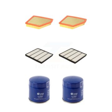 2x Air + 2x Cabin + 2x Engine Oil Filter (6 Total) Kit For 10-15 Chevrolet Camaro 6.2L KFM-100598