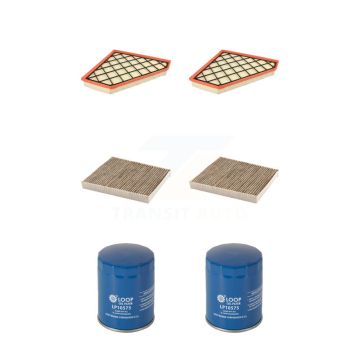 2x Air + 2x Cabin + 2x Engine Oil Filter (6 Total) Kit For Chevrolet Camaro Cadillac ATS KFM-100599