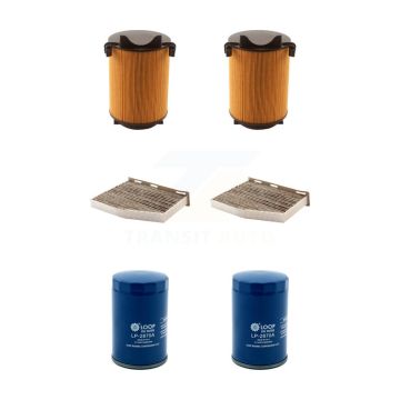 2x Air + 2x Cabin + 2x Engine Oil Filter (6 Total) Kit For Volkswagen Jetta KFM-100606