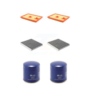 2x Air + 2x Cabin + 2x Engine Oil Filter (6 Total) Kit For 16-18 Audi A3 Sportback e-tron KFM-100608