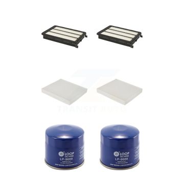 2x Air + 2x Cabin + 2x Engine Oil Filter (6 Total) Kit For Hyundai Tucson Kia Sportage KFM-100609