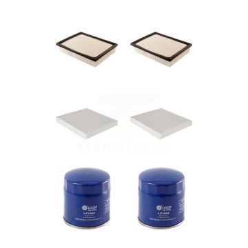 2x Air + 2x Cabin + 2x Engine Oil Filter (6 Total) Kit For Chevrolet GMC Silverado 2500 KFM-100612