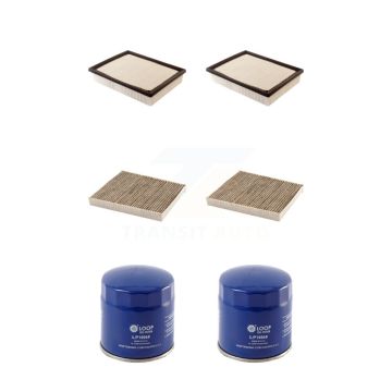 2x Air + 2x Cabin + 2x Engine Oil Filter (6 Total) Kit For 2017 GMC Sierra 2500 HD 6.0L KFM-100613