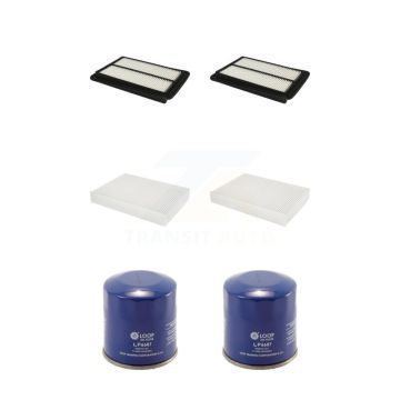 2x Air + 2x Cabin + 2x Engine Oil Filter (6 Total) Kit For Nissan Rogue Sport Qashqai KFM-100614