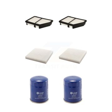 2x Air + 2x Cabin + 2x Engine Oil Filter (6 Total) Kit For Honda Civic HR-V KFM-100616