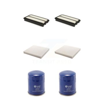2x Air + 2x Cabin + 2x Engine Oil Filter (6 Total) Kit For Honda Pilot Acura MDX Passport KFM-100619