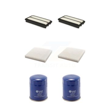 2x Air + 2x Cabin + 2x Engine Oil Filter (6 Total) Kit For Honda Odyssey Acura TLX KFM-100620