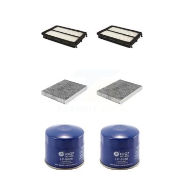 2x Air + 2x Cabin + 2x Engine Oil Filter (6 Total) Kit For Kia Sorento KFM-100630