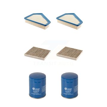 2x Air + 2x Cabin + 2x Engine Oil Filter (6 Total) Kit For Cadillac CTS KFM-100640