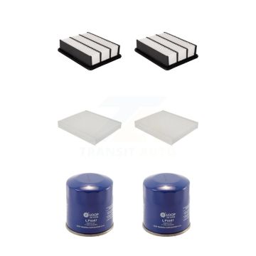 2x Air + 2x Cabin + 2x Engine Oil Filter (6 Total) Kit For 2016-2021 Mazda CX-9 KFM-100643