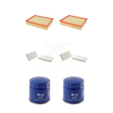 2x Air + 2x Cabin + 2x Engine Oil Filter (6 Total) Kit For Jeep Liberty Dodge Nitro KFM-100652