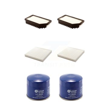 2x Air + 2x Cabin + 2x Engine Oil Filter (6 Total) Kit For 2012-2013 Kia Soul KFM-100656