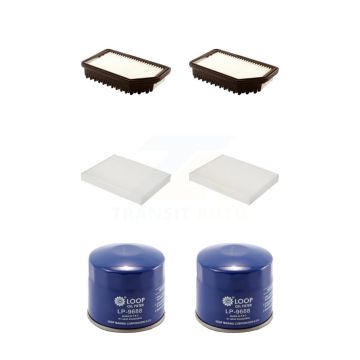 2x Air + 2x Cabin + 2x Engine Oil Filter (6 Total) Kit For 2014-2019 Kia Soul KFM-100657