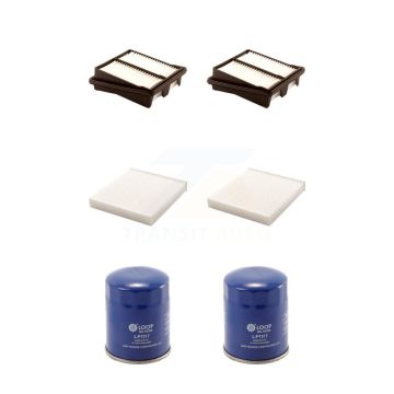 2x Air + 2x Cabin + 2x Engine Oil Filter (6 Total) Kit For 2007-2008 Honda Fit KFM-100658