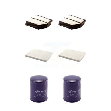 2x Air + 2x Cabin + 2x Engine Oil Filter (6 Total) Kit For 11-12 Suzuki Grand Vitara 2.4L KFM-100661