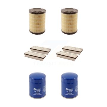 2x Air + 2x Cabin + 2x Engine Oil Filter (6 Total) Kit For 2004 Buick Rainier 4.2L KFM-100665