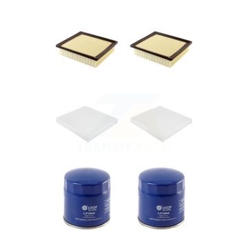 2x Air + 2x Cabin + 2x Engine Oil Filter (6 Total) Kit For Jeep Grand Cherokee Dodge 5.7L KFM-100667