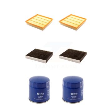 2x Air + 2x Cabin + 2x Engine Oil Filter (6 Total) Kit For Cadillac SRX Saab 9-4X 3.0L KFM-100669