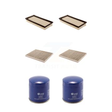 2x Air + 2x Cabin + 2x Engine Oil Filter (6 Total) Kit For 2000 Dodge Caravan 2.4L KFM-100671