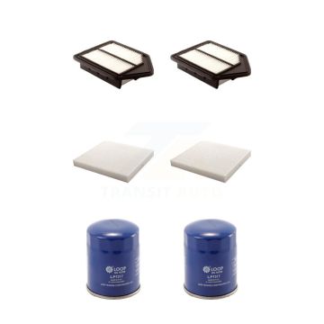 2x Air + 2x Cabin + 2x Engine Oil Filter (6 Total) Kit For 2010-2011 Honda CR-V KFM-100672