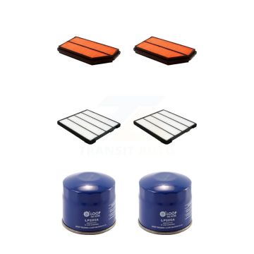 2x Air + 2x Cabin + 2x Engine Oil Filter (6 Total) Kit For 2001-2002 Acura MDX 3.5L KFM-100674
