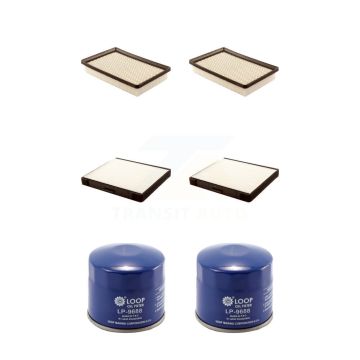 2x Air + 2x Cabin + 2x Engine Oil Filter (6 Total) Kit For Hyundai Elantra Tiburon KFM-100675