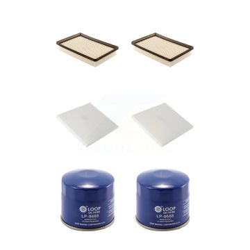 2x Air + 2x Cabin + 2x Engine Oil Filter (6 Total) Kit For Kia Spectra Spectra5 KFM-100676