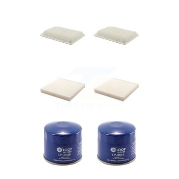 2x Air + 2x Cabin + 2x Engine Oil Filter (6 Total) Kit For 2014 Mitsubishi Lancer 2.0L KFM-100681