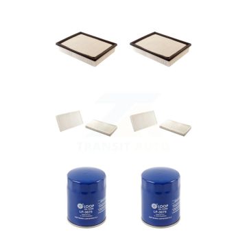 2x Air + 2x Cabin + 2x Engine Oil Filter (6 Total) Kit For Chevrolet GMC Silverado 1500 KFM-100684
