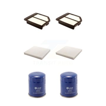 2x Air + 2x Cabin + 2x Engine Oil Filter (6 Total) Kit For Honda Civic KFM-100685