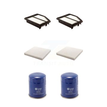 2x Air + 2x Cabin + 2x Engine Oil Filter (6 Total) Kit For Honda Civic Acura ILX KFM-100687