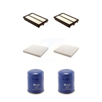 2x Air + 2x Cabin + 2x Engine Oil Filter (6 Total) Kit For Honda Civic Acura CSX KFM-100690