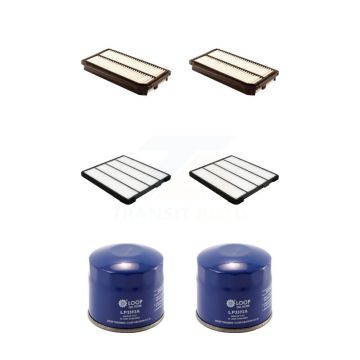 2x Air + 2x Cabin + 2x Engine Oil Filter (6 Total) Kit For 2002 Honda Odyssey 3.5L KFM-100692