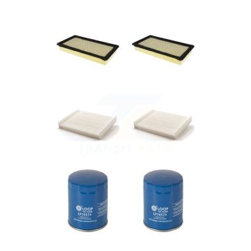 2x Air + 2x Cabin + 2x Engine Oil Filter (6 Total) Kit For Ford Fusion Lincoln MKZ KFM-100699