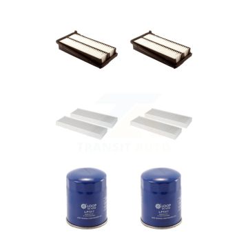 2x Air + 2x Cabin + 2x Engine Oil Filter (6 Total) Kit For 2003 Acura TL Base with 3.2L KFM-100702