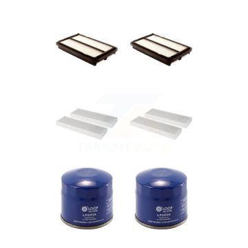 2x Air + 2x Cabin + 2x Engine Oil Filter (6 Total) Kit For 1998-2002 Honda Accord 2.3L KFM-100703