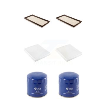 2x Air + 2x Cabin + 2x Engine Oil Filter (6 Total) Kit For Dodge Caliber KFM-100705