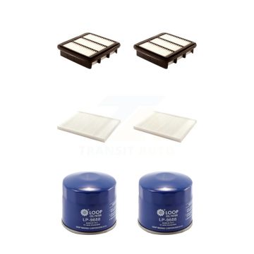2x Air + 2x Cabin + 2x Engine Oil Filter (6 Total) Kit For Hyundai Elantra KFM-100711